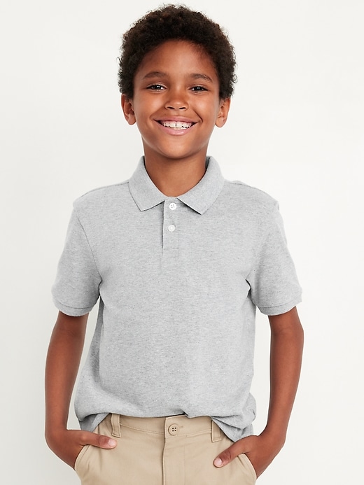 View large product image 1 of 5. School Uniform Pique Polo Shirt for Boys