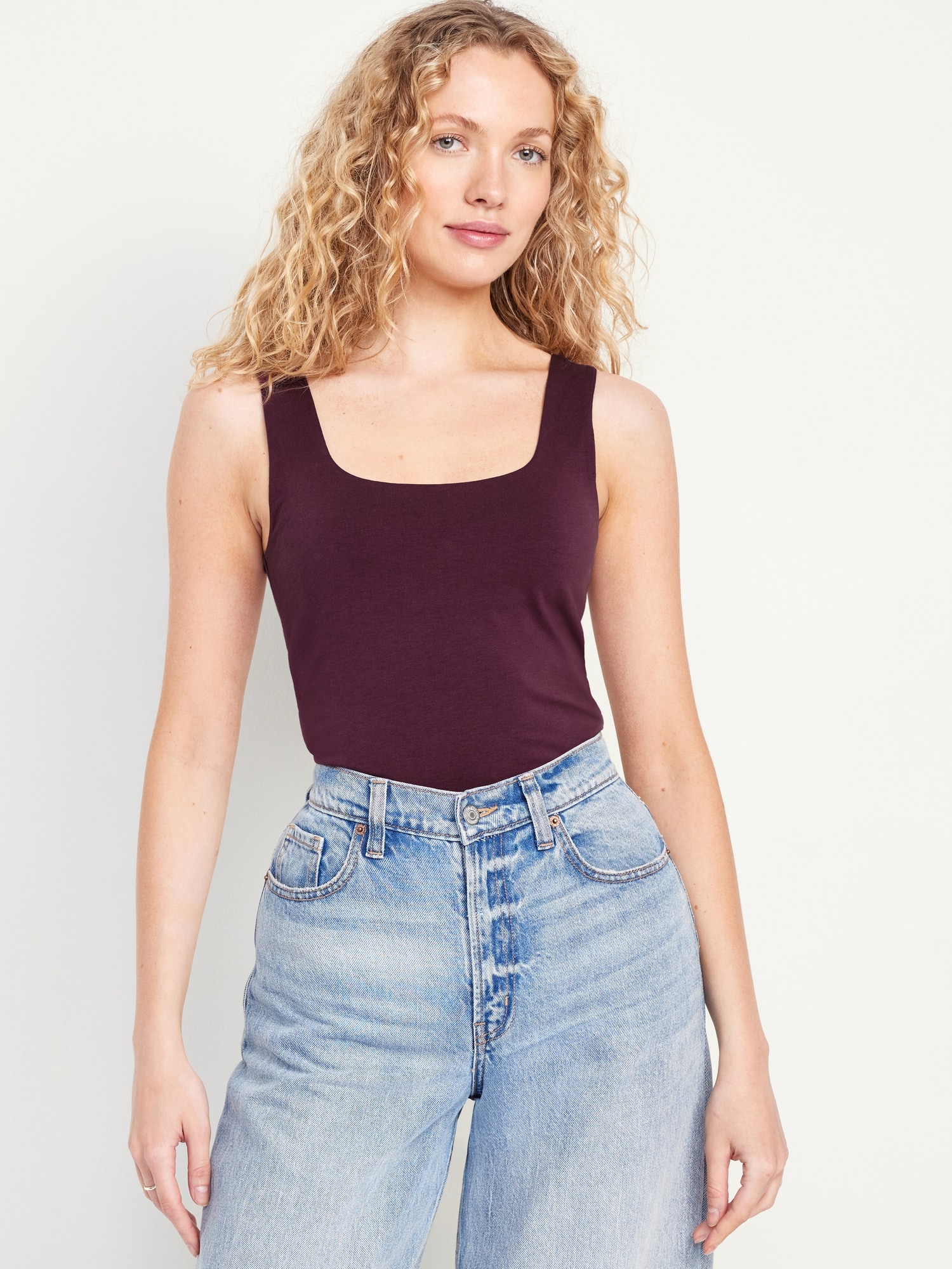 Double-Layer Crop Tank Top