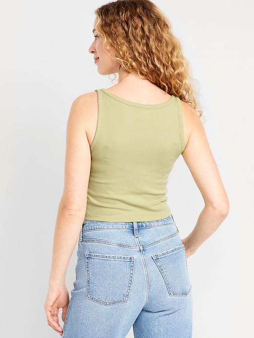 Image number 2 showing, Ribbed Crop Tank Top