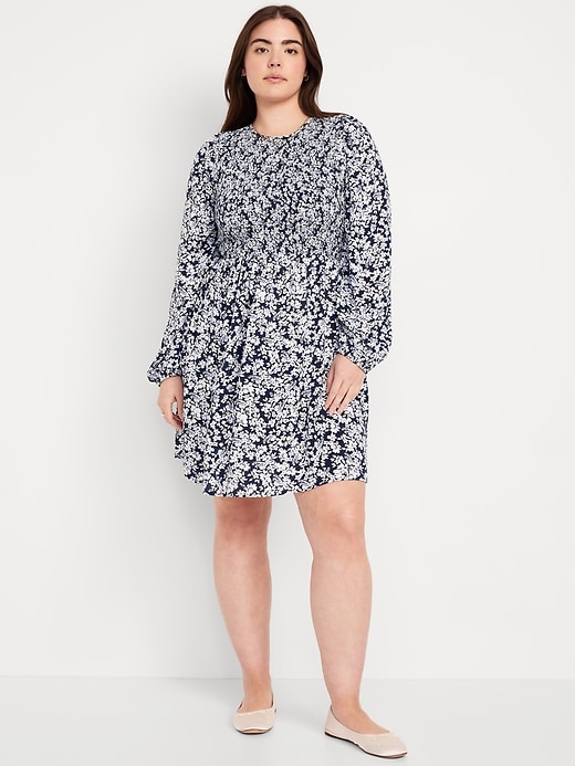 Image number 4 showing, Fit &amp; Flare Long-Sleeve Mini Dress