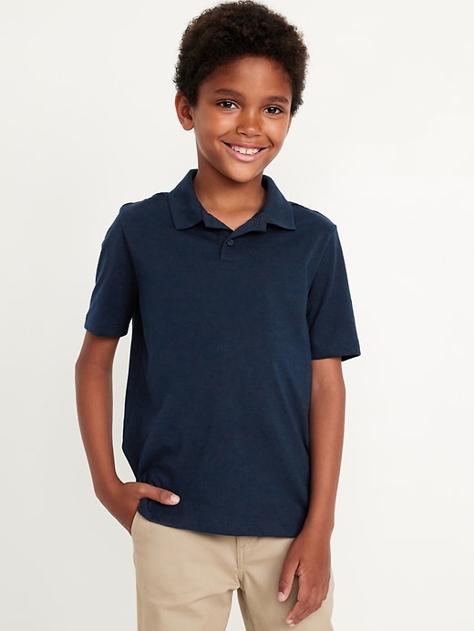 View large product image 1 of 7. School Uniform Jersey Polo Shirt for Boys