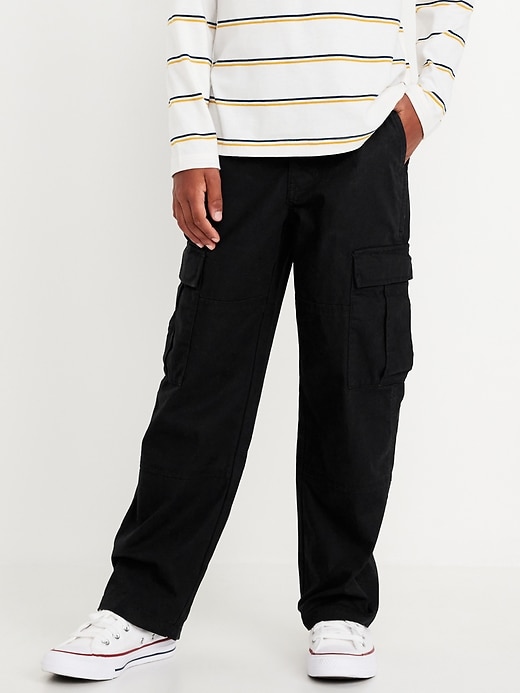 Voir une image plus grande du produit 1 de 4. Pantalon cargo coupe généreuse non extensible pour garçon