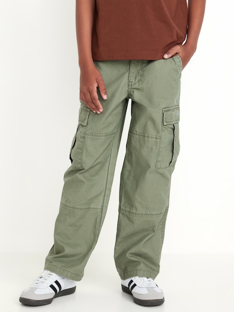 Pantalon cargo coupe généreuse non extensible pour garçon