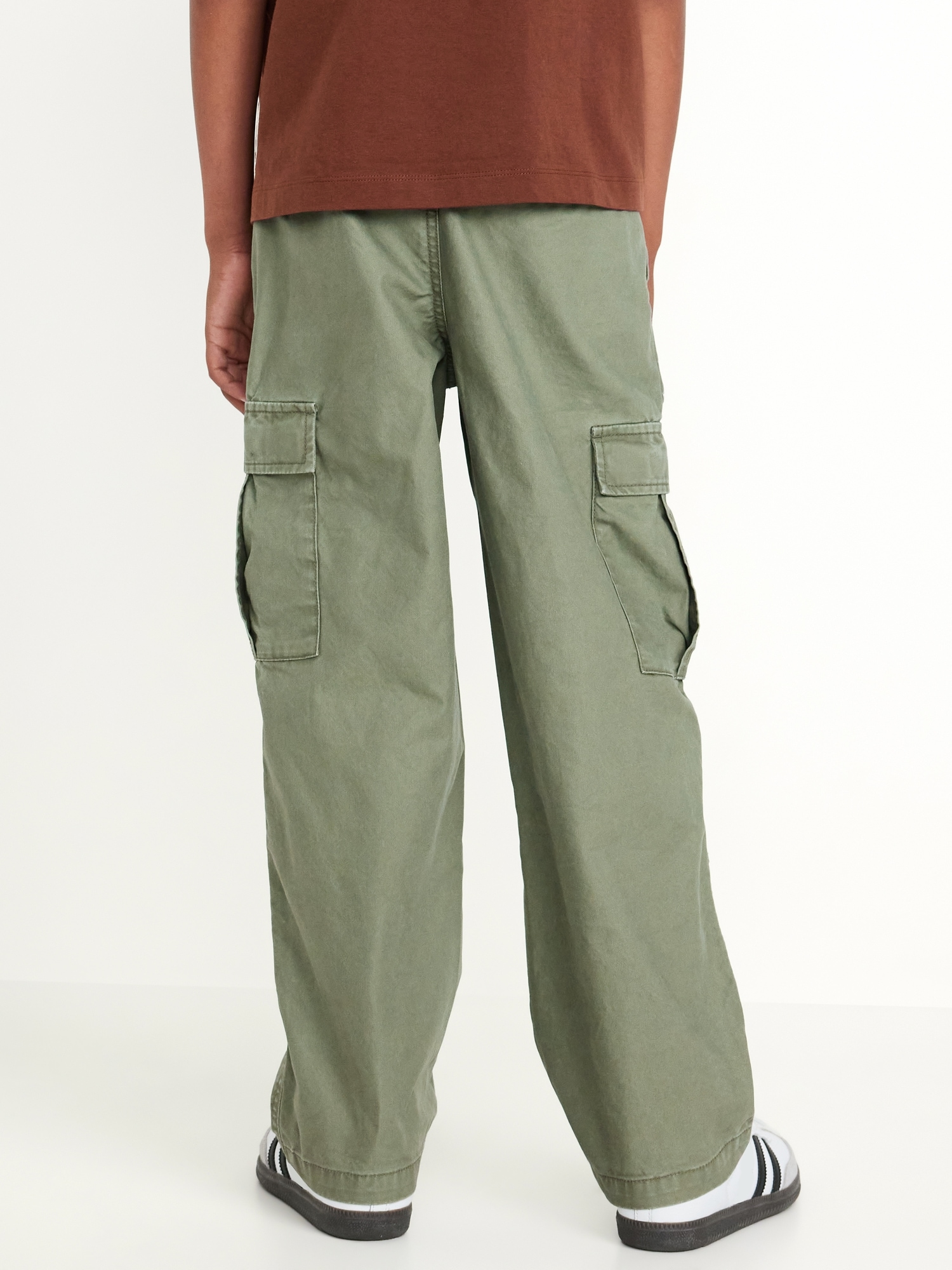 Baggy Non-Stretch Cargo Pants for Boys