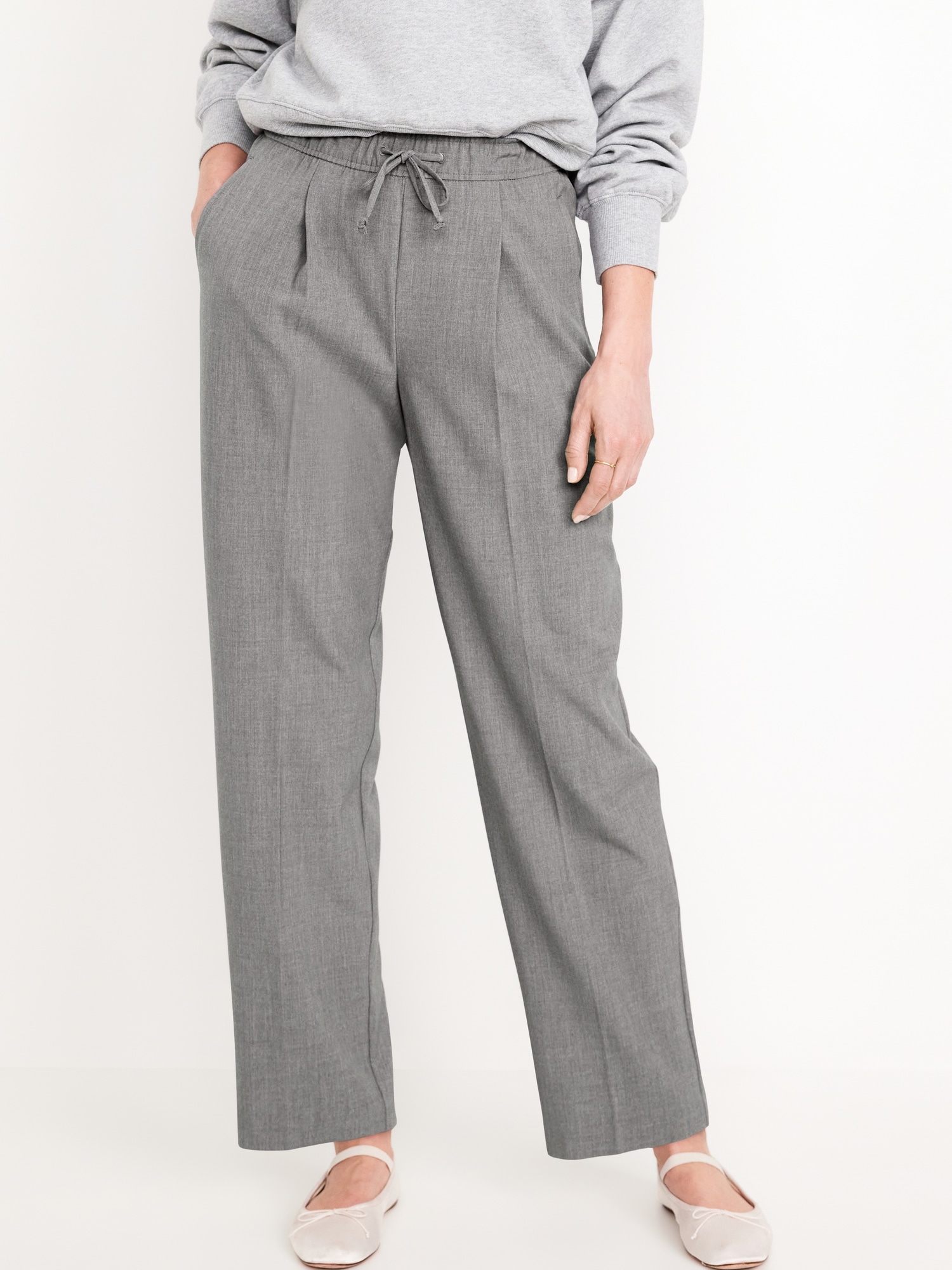 High-Waisted Billie Straight Trouser