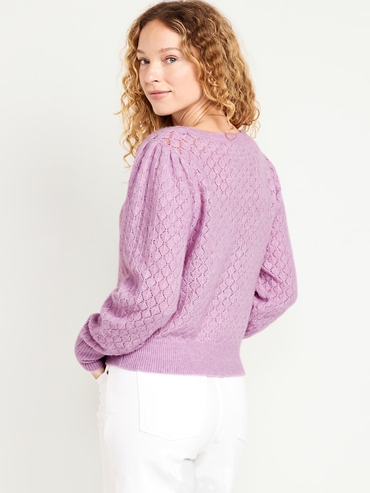 Image number 2 showing, Pointelle Sweater