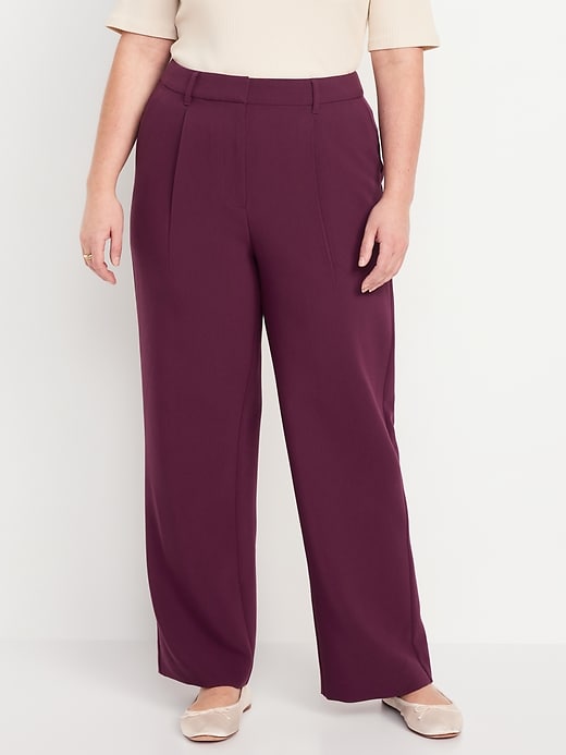 Image number 4 showing, Extra High-Waisted Taylor Wide-Leg Trouser Pants