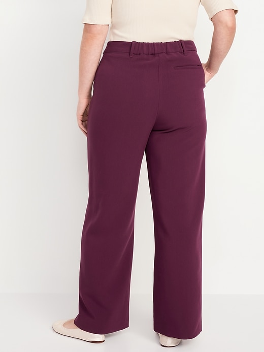 Image number 5 showing, Extra High-Waisted Taylor Wide-Leg Trouser Pants