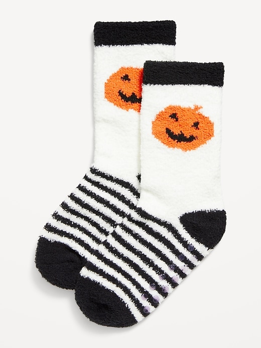 Voir une image plus grande du produit 1 de 1. Chaussettes douillettes d’Halloween unisexes pour tout-petit et bébé