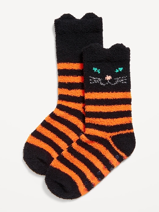 Voir une image plus grande du produit 1 de 1. Chaussettes douillettes d’Halloween unisexes pour tout-petit et bébé