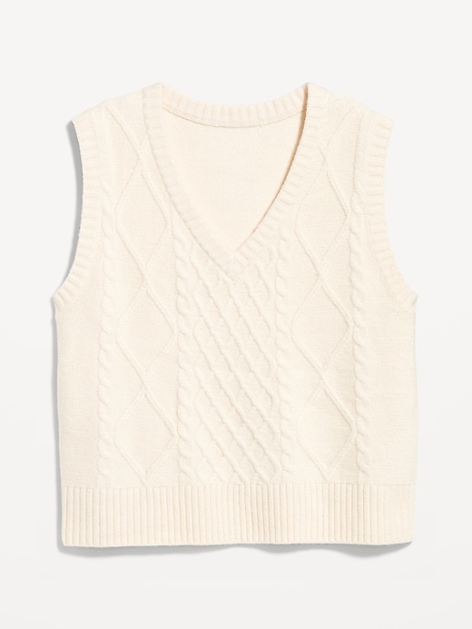 L'image numéro 4 présente Gilet en tricot torsadé SoSoft