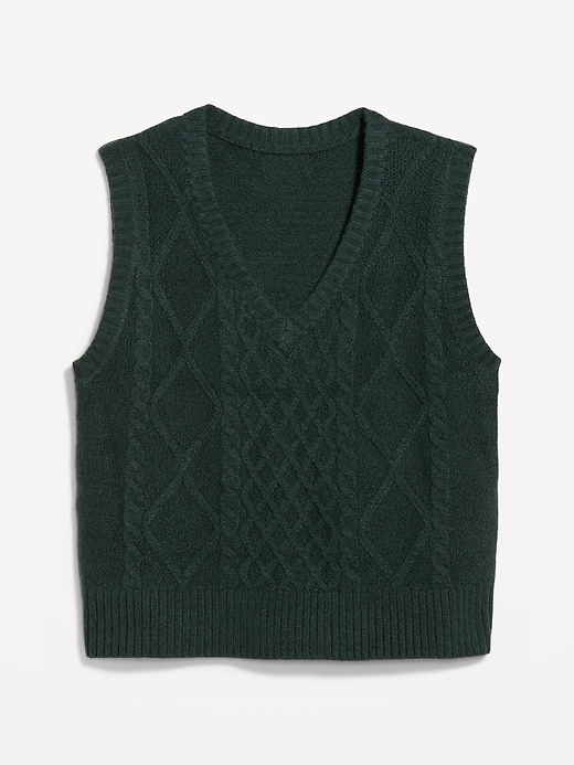 Image number 4 showing, SoSoft Cable-Knit Vest