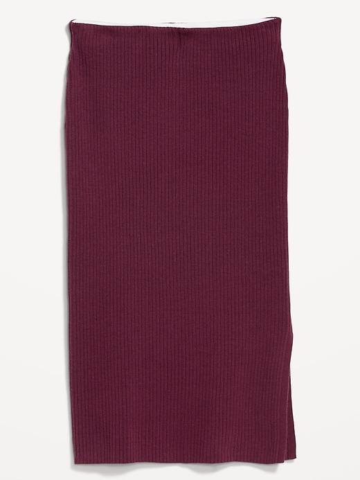 Image number 8 showing, High-Waisted SoSoft Ribbed Midi Skirt