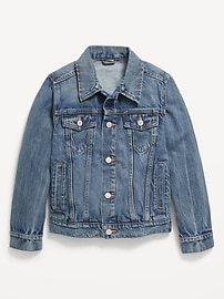 Image number 2 showing, Non-Stretch Jean Trucker Jacket for Boys