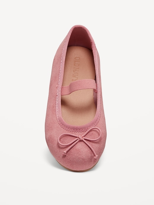 View large product image 2 of 4. Faux-Suede Ballet Flats for Toddler Girls