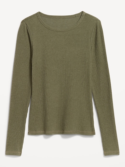 Image number 4 showing, Plush-Knit Long-Sleeve T-Shirt