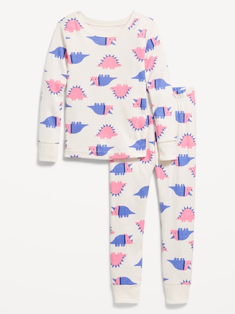 Printed Snug-Fit Pajama Set for Toddler & Baby - Purple