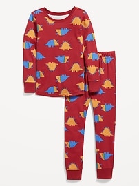 Image number 1 showing, Printed Snug-Fit Pajama Set for Toddler & Baby