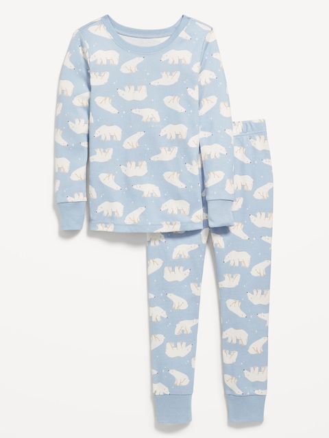 Printed Snug-Fit Pajama Set for Toddler & Baby