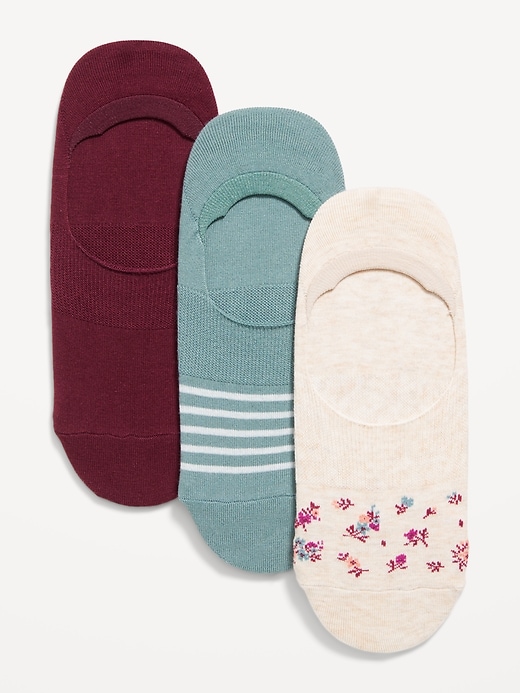 View large product image 1 of 1. No-Show Socks 3-Pack For Women