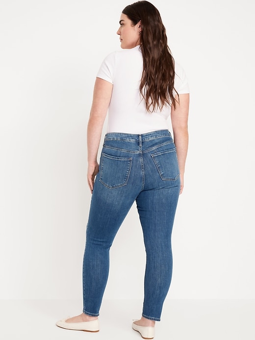 Image number 6 showing, High-Waisted Rockstar Super-Skinny Jeans