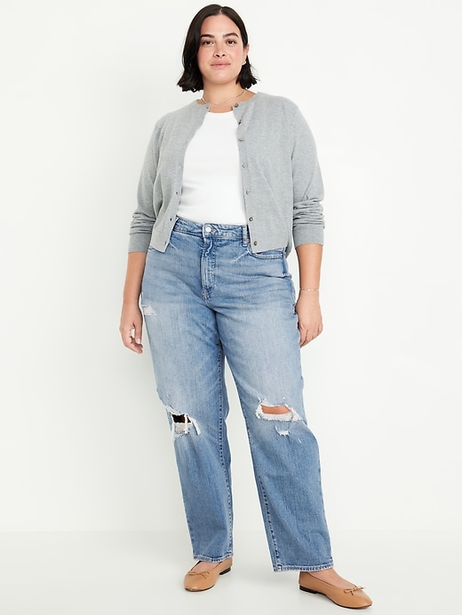 L'image numéro 7 présente Jean OG ample déchiré à taille haute