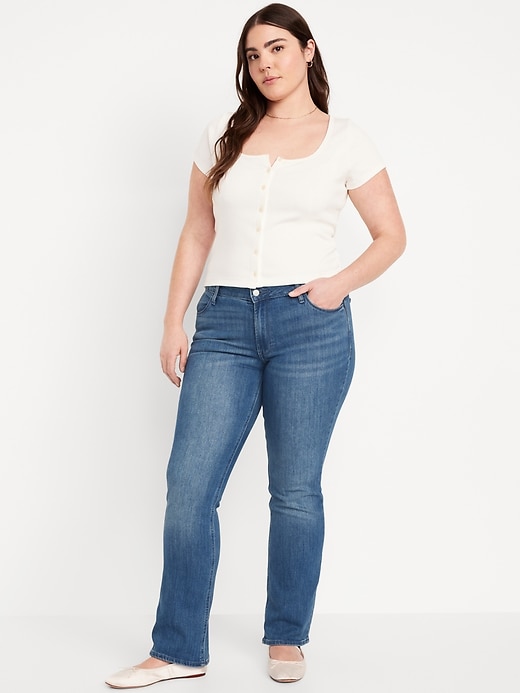 Image number 5 showing, Mid-Rise Wow Boot-Cut Jeans