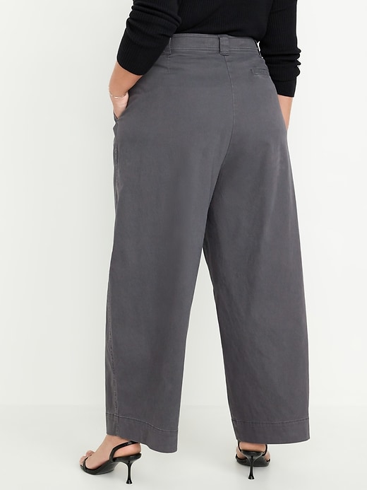 Image number 5 showing, Extra High-Waisted Barrel Wide-Leg Pants