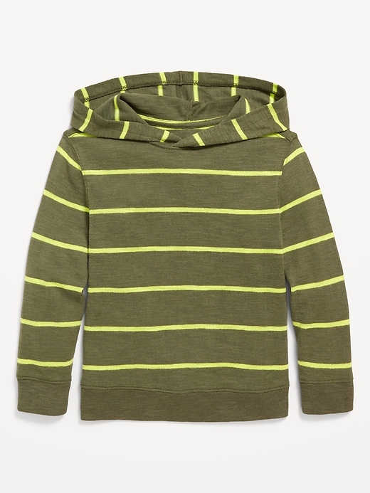 View large product image 2 of 2. Long-Sleeve Plush Hoodie for Toddler Boys