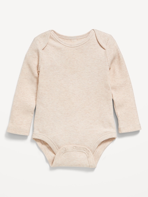 Long-Sleeve Ribbed Bodysuit for Baby