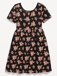 View large product image 3 of 3. Printed Fit and Flare Dress for Girls