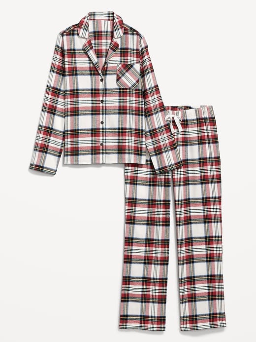 L'image numéro 4 présente Pyjama en flanelle pour femme