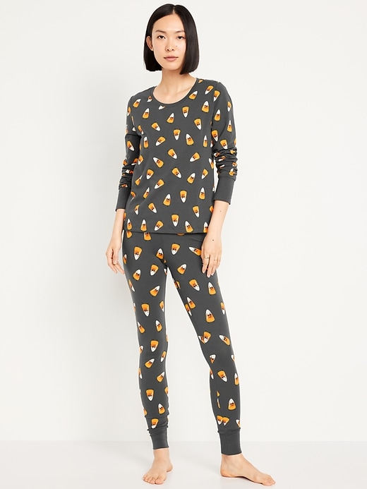 Image number 1 showing, Halloween Print Pajama Set