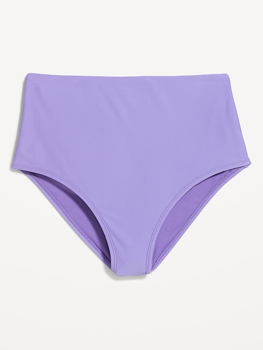 Image number 4 showing, High-Waisted French-Cut Bikini Swim Bottoms