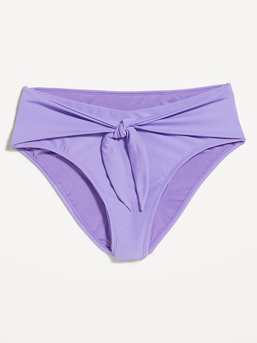 Image number 4 showing, High-Waisted Bikini Swim Bottoms