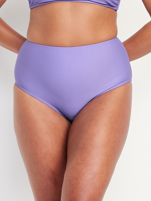 Image number 5 showing, High-Waisted French-Cut Bikini Swim Bottoms
