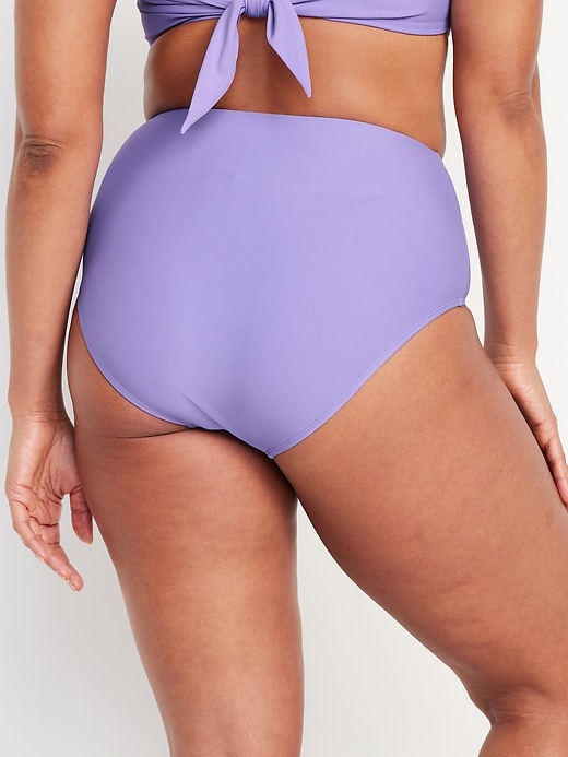 Image number 6 showing, High-Waisted French-Cut Bikini Swim Bottoms