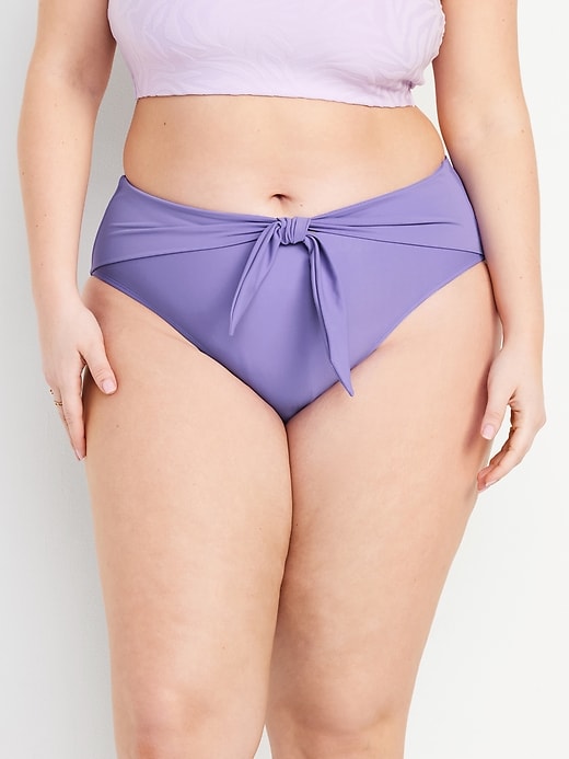 Image number 7 showing, High-Waisted Bikini Swim Bottoms