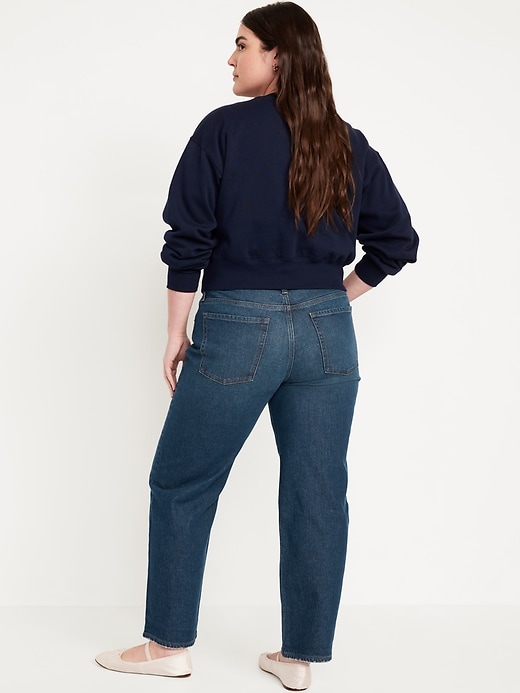 L'image numéro 5 présente Jean boyfriend à taille mi-basse longueur cheville