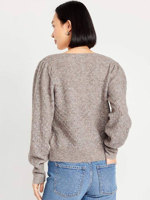 Image number 2 showing, Pointelle Sweater