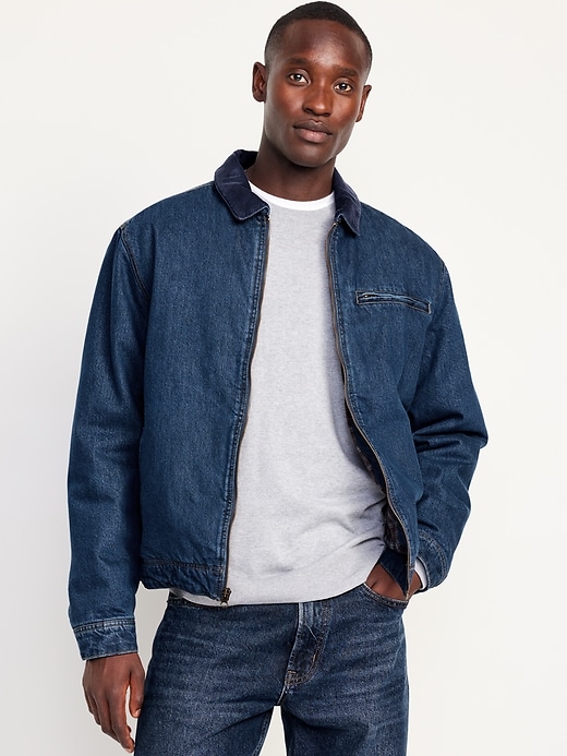 Image number 1 showing, Flannel-Lined Jean Jacket