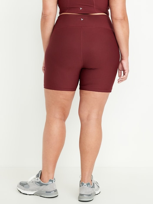 Image number 7 showing, High-Waisted PowerSoft Biker Shorts -- 6-inch inseam