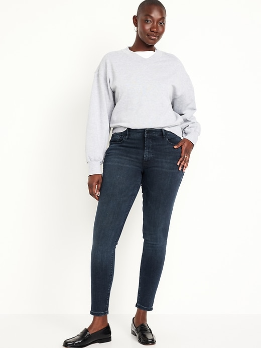 Image number 5 showing, High-Waisted Rockstar Super-Skinny Jeans