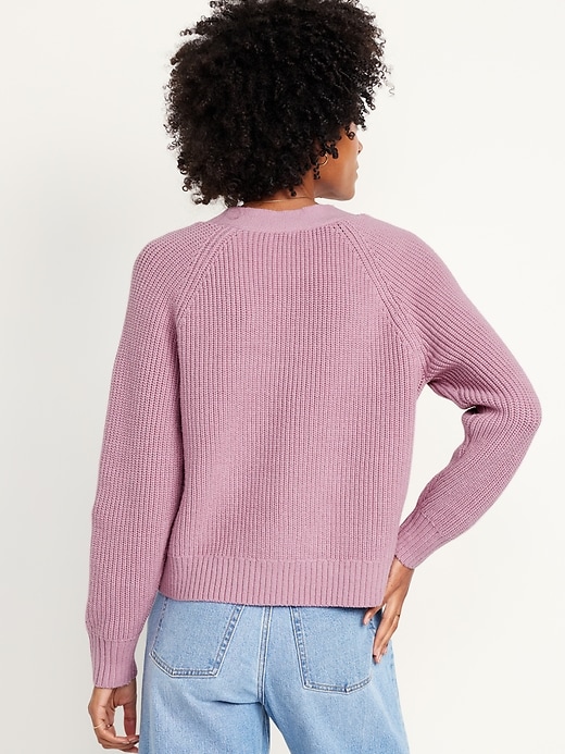 Image number 6 showing, Shaker-Stitch Cardigan Sweater