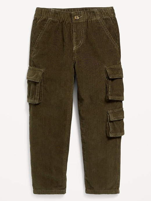 View large product image 1 of 2. Loose Corduroy Cargo Pants for Toddler Boys