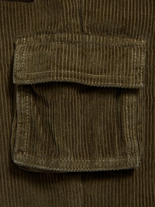 View large product image 2 of 2. Loose Corduroy Cargo Pants for Toddler Boys