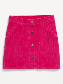 View large product image 4 of 5. Button-Front Corduroy Skirt for Girls