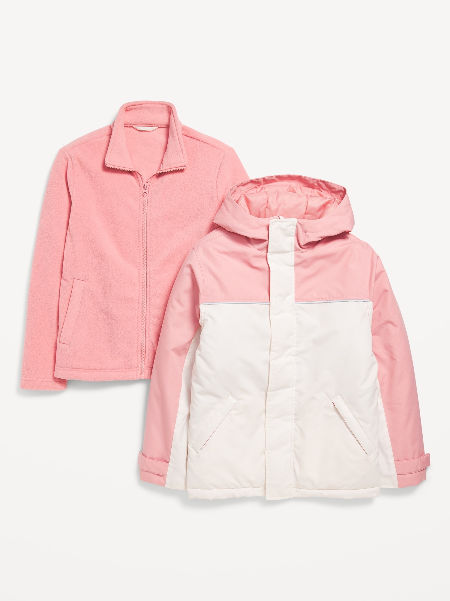 Water-Resistant 2-In-1 Snow Jacket for Girls