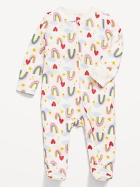 Image number 1 showing, Unisex Sleep & Play 2-Way-Zip Footed One-Piece for Baby