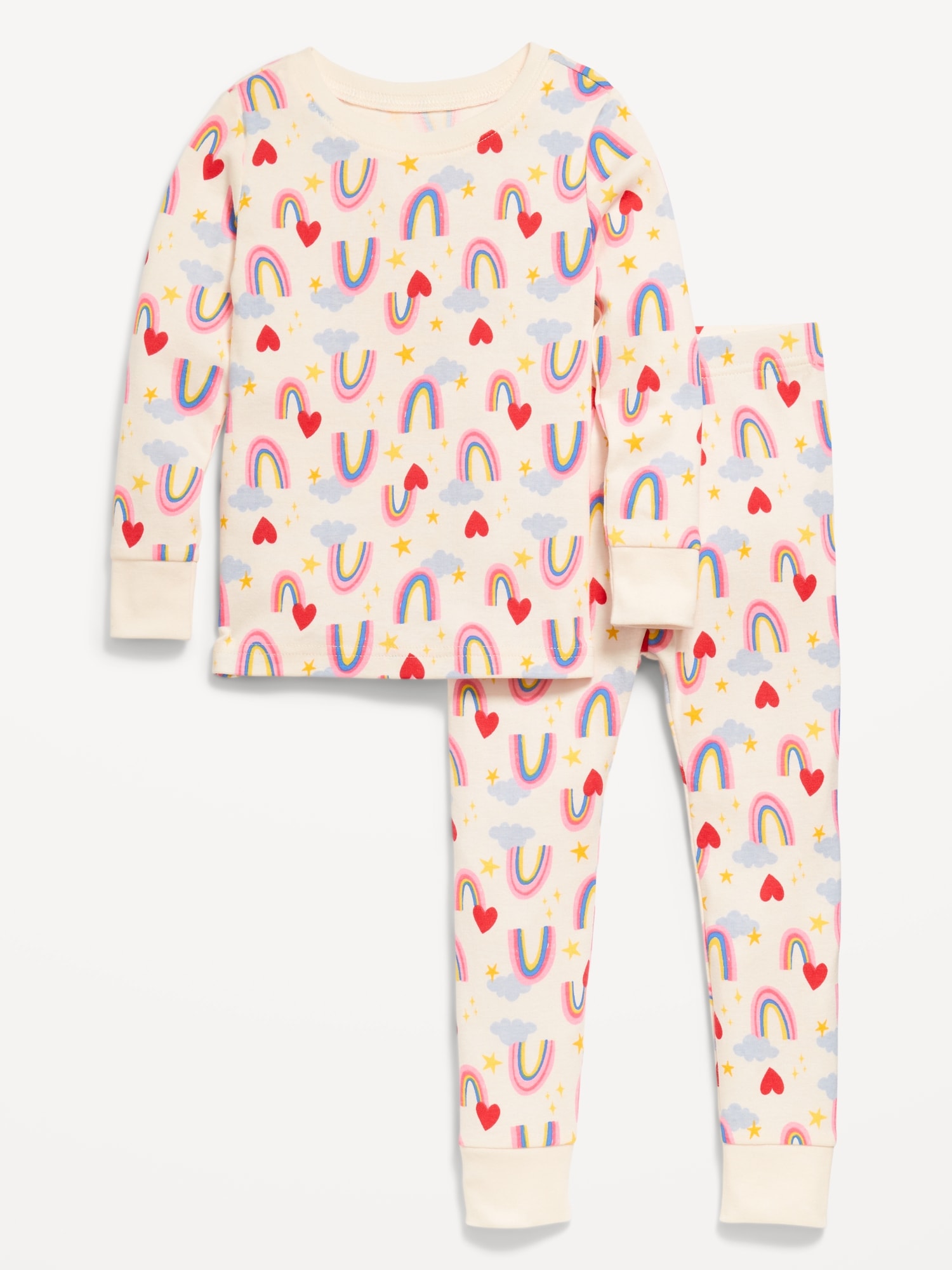 Snug-Fit Printed Pajama Set for Toddler & Baby